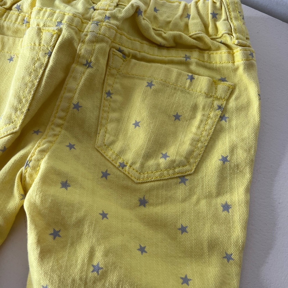 Mini Boden Yellow Star-Print Kids Jeans 2T - Picture 5 of 5